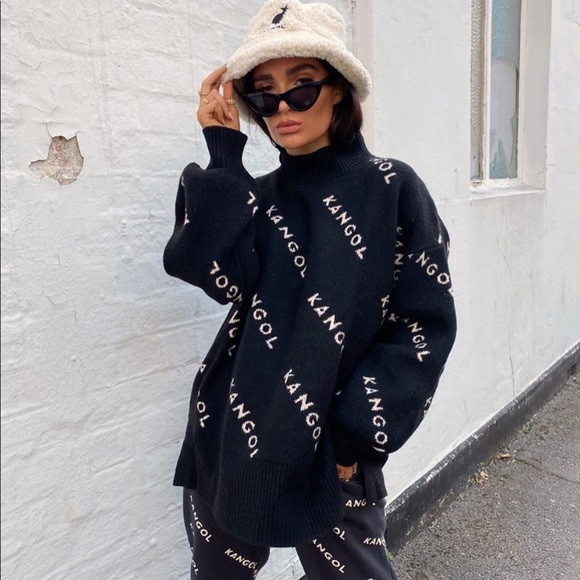 H&M X Kangol Sweaters Kangol X Hm Knit Sweater Kango Logo Poshmark